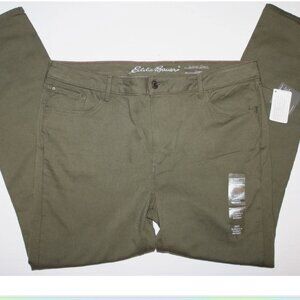 Dark Thyme Elysian Jeans Tencel Skinny Pants 20 Tall NWT Eddie Bauer Curvy